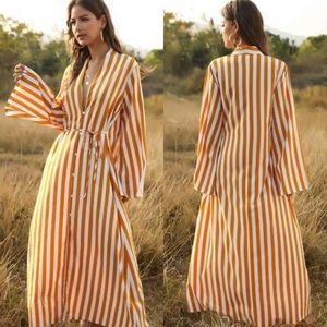 Striped maxi